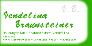 vendelina braunsteiner business card